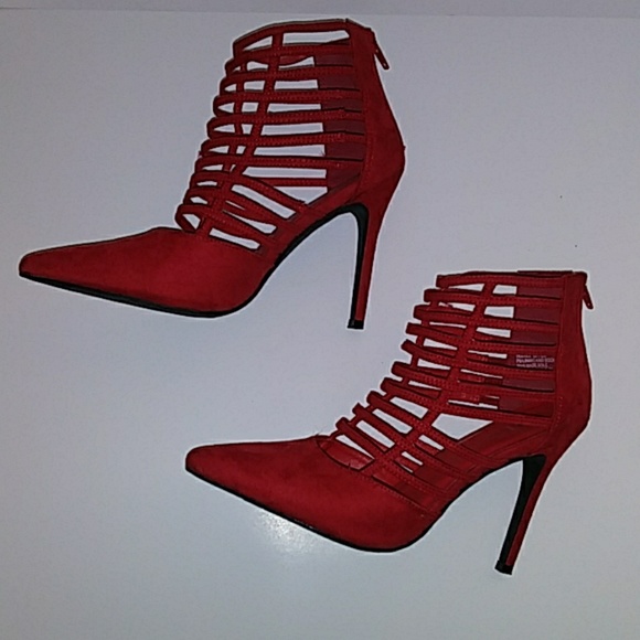 Shi by JOURNEYS Shoes - Red Ankle Women Shoes With Heels